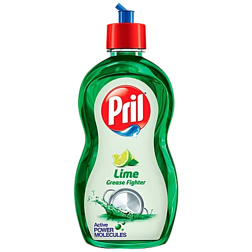 Pril Dish Wash Gel Lime Grease Fighter 